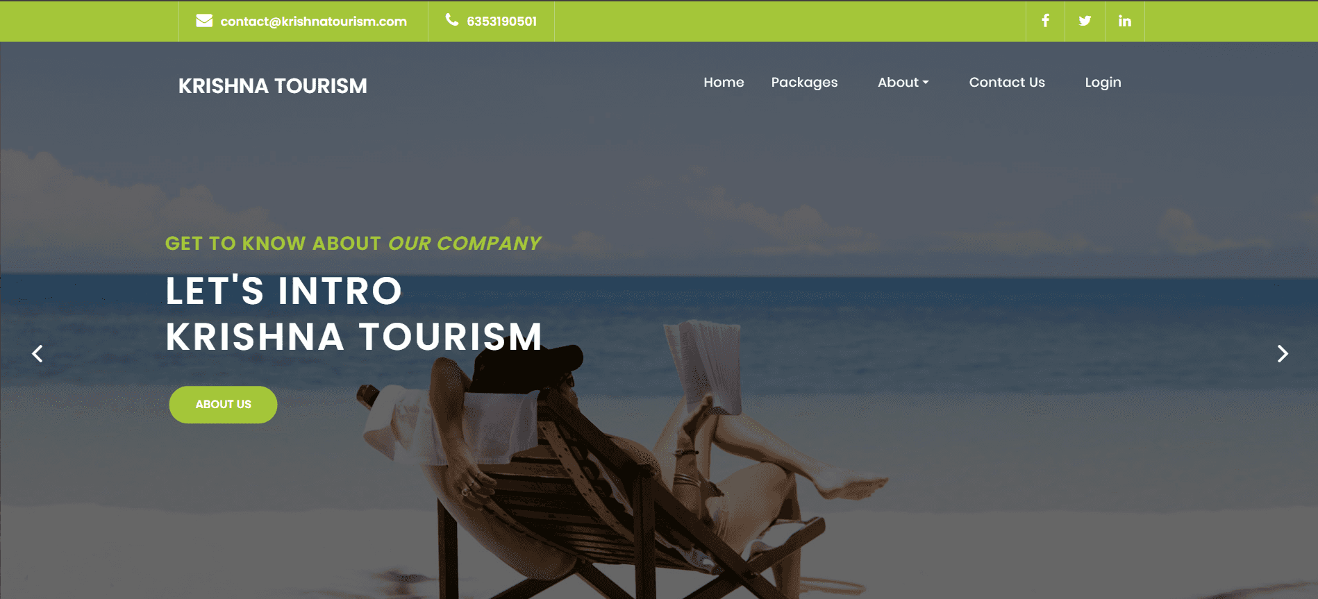 Tourism Booking Website